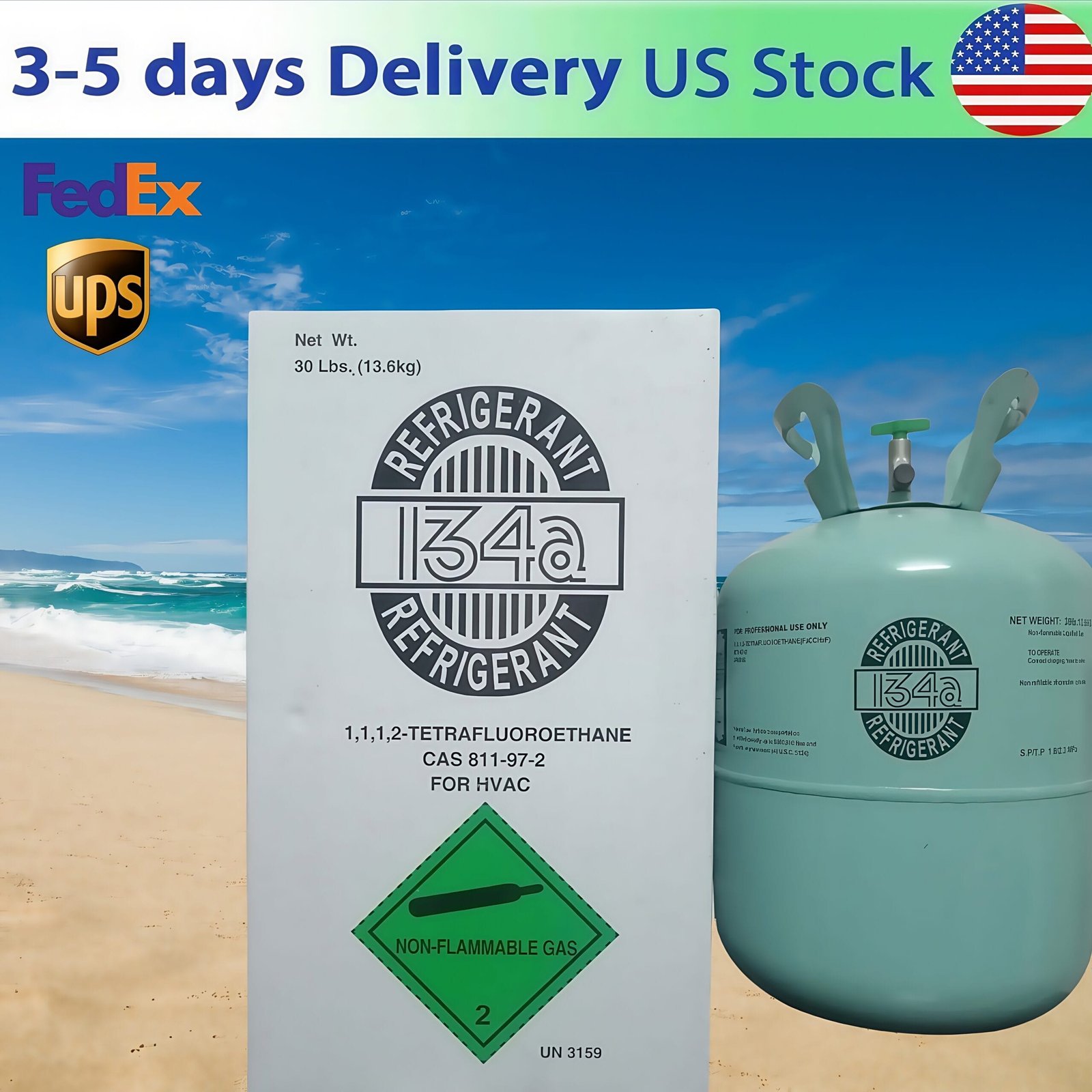 R134A REFRIGERANT(30Pounds) - 图片 2